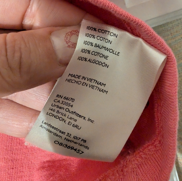 FREE PEOPLE kitty tee - pink - large - Picture 6 of 6